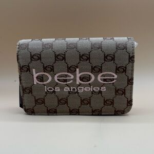 Bebe Logo Crossbody in Blush and Brown. NWT